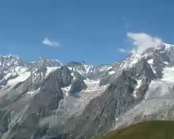PXL143 Chaine du Mont Blanc vue d'Italie